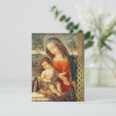 マドンナチャイルドクラシックアート宗教クリスマス シーズンカード (スタンド正面)
