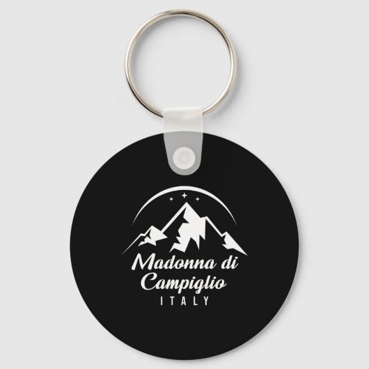マドンナディカンピリオItalyスキーリゾートスキースノーブ キーホルダー (正面)