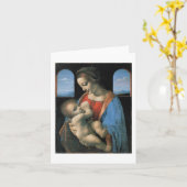 マドンナリッタ、レオナルドダヴィンチファインアート カード (黄色い花)