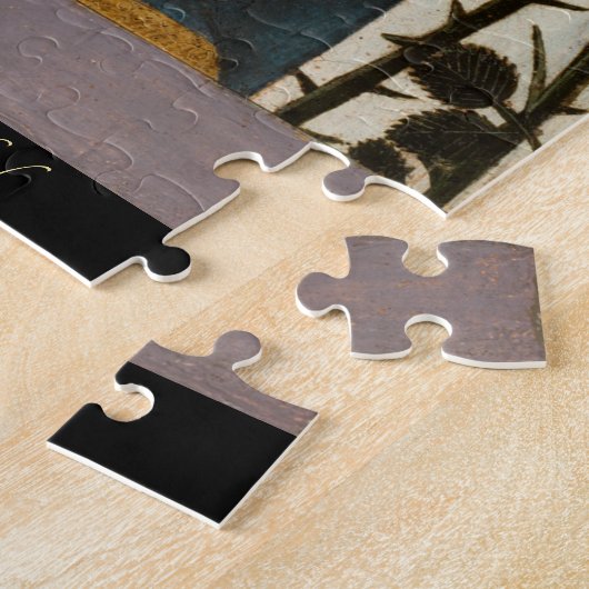 マドンナヴァージンマリー・チャイルド・イエス・絵画ヴィンテージズ ジグソーパズル (側面)