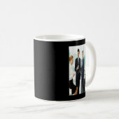 マドンナ名パーソナライズされたレトロヴィンテージ80s 90s Bi コーヒーマグカップ (正面右)