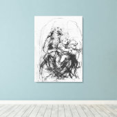 マドンナ猫勉強c.1478-80 キャンバスプリント (インサイチュ (ウッドフロア))