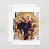 マドンナ運バイエンジェルス(天井フレスコ) ポストカード (正面/裏面)