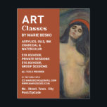 マドンナ1894版Edvard Munch著、アートクラス チラシ<br><div class="desc">マドンナ1894 Version By Edvard Munch,  Art Class 広告 Flyer by The Business Card Store.</div>