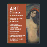 マドンナ1894版Edvard Munch著、アートクラス チラシ<br><div class="desc">マドンナ1894 Version By Edvard Munch,  Art Class 広告 Flyer by The Business Card Store.</div>