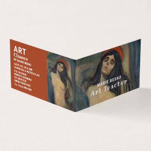 マドンナ1894 Version By Edvard Munch, Art先生 名刺