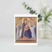 マドンナ・イン・グローリー， c.1315 （パネルのテンペラ） ポストカード (スタンド正面)