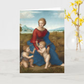 マドンナ・イン・メドウ | ラファエル カード (黄色い花)