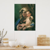 マドンナ・オブ・ゴールドフィンチbyティポロ,ヴィンテージ・アート ポスター (キッチン)