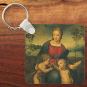 マドンナ・オブ・ゴールドフィンチbyラファエル・サンツィオ キーホルダー (正面)