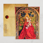 マドンナ・オブ・ザ・バラ・バウワー・パーチメント ポストカード (正面/裏面)