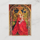マドンナ・オブ・ザ・バラ・バウワー・フローラ・パーチメント 名刺 (裏面)