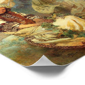 マドンナ・オブ・ザ・リリー1905アルフォンスミュシャ ポスター (角)