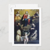 マドンナ・オブ・ザ・ロザリオとSS Dominic、Catheri ポストカード (正面/裏面)