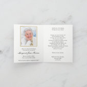 『マドンナ・オブ・ザ・ローゼス3』 葬儀のお礼状カード サンキューカード (内部)