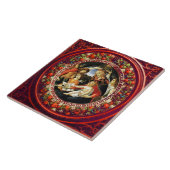 マドンナ・オブ・フィジット・バイ・ボッティチェリ・ラウンド タイル (側面)