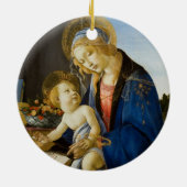 マドンナ・オブ・ブック（ボッティチェリ） セラミックオーナメント (裏面)