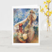 マドンナ・オブ・リリー、ミュシャ カード (黄色い花)