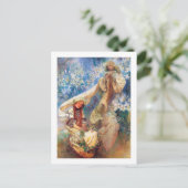 マドンナ・オブ・リリー、ミュシャ ポストカード (スタンド正面)