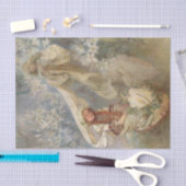 マドンナ・オブ・リリーbyアルフォンスミュシャ 薄葉紙 (クラフト)