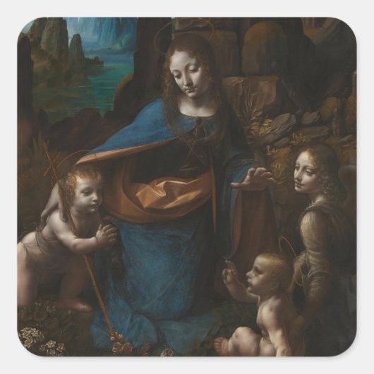 マドンナ・オブ・ロックス、ヴァージン・メアリー、イエス、ジョン スクエアシール (正面)