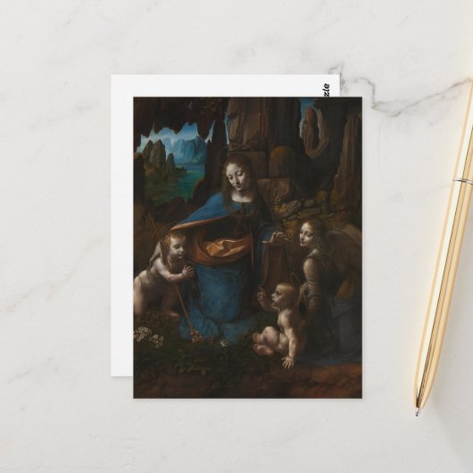 マドンナ・オブ・ロックス、ヴァージン・メアリー、イエス、ジョン ポストカード (正面/裏面インサイチュ)