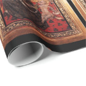 マドンナ・オブ・謙虚/レッド・ルビー・ジェムストーンクリスマス ラッピングペーパー (ロールコーナー)