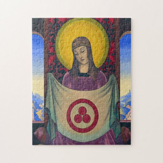 マドンナ・オリフラマ・バイ・ニコラス・ローリッチ ジグソーパズル (縦)
