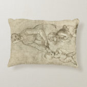 マドンナ、キリストと聖ヨハネのバプテストby Rapahel アクセントクッション (裏面)