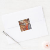 マドンナ・キリスト・チャイルドと二人の天使 スクエアシール (封筒)