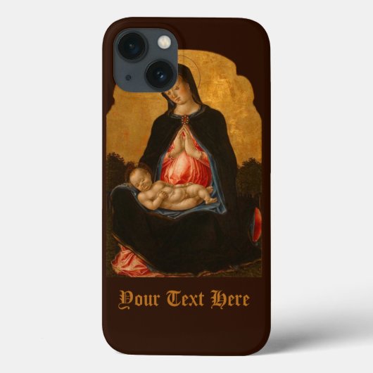 マドンナ&チャイルドカスタム・モノグラム・アートケース Case-Mate iPhoneケース (裏面)