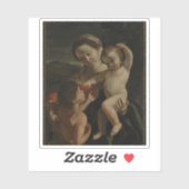 マドンナ&チャイルド乳児聖ヨハネとバプテスト シール (シート)