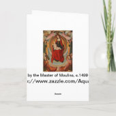 マドンナ&チャイルド付きクリスマスカード – カスタマイズ可能 シーズンカード (裏面)