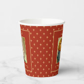 マドンナ&チャイルド伝統的宗教的クリスマス 紙コップ (左)