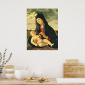 マドンナ&チャイルド – ジョバンニベリーニファインアートポスター ポスター (キッチン)