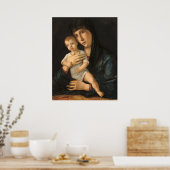 マドンナ&チャイルド – ジョバンニベリーニファインアートポスター ポスター (キッチン)