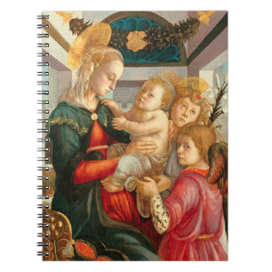 マドンナ&チャイルドTwo Angels Sandro Botticelli ノートブック