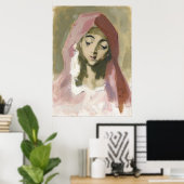 マドンナ・デ・ラ・カリテ・ヘレネ・シュジェルベック ポスター (ホームオフィス)