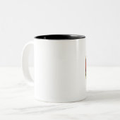 マドンナ（ボッティチェリ）。クリスマスギフトマグカップ ツートーンマグカップ (正面左)