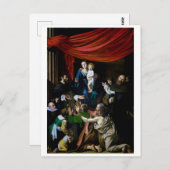 マドンナ・ロザリオ・カラヴァッジョ ポストカード (正面/裏面)