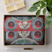 マドンナ、子供と天使の出生フローラクラウンレッド 薄葉紙 (ギフト)