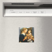 マドンナ、子供と2人の天使、フィリッポ·リッピ マグネット (インサイチュ (食洗機))