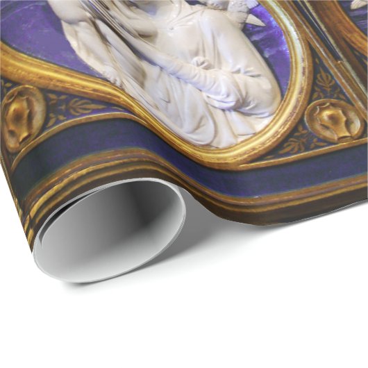 マドンナ、子供のルネッサンスのクリスマスの挨拶 ラッピングペーパー (ロールコーナー)