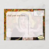 マドンナ+子供、白ユリクリスマスポストカード シーズンポストカード (裏面)