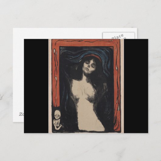 マドンナby Edvard Munch,象徴主義の画家 ポストカード (正面/裏面)