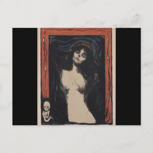 マドンナby Edvard Munch,象徴主義の画家 ポストカード (正面)