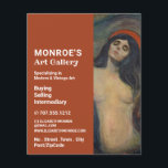マドンナby Edvard Munch, Art Dealer, Gallery チラシ<br><div class="desc">マドンナはアートディーラーのEdvard Munch氏がGallery's Flyer広告 by The Business Card Store.</div>