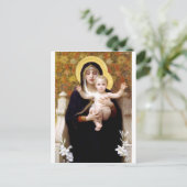 マドーナとライスブーゲローアンティーク絵を描ズ ポストカード (スタンド正面)