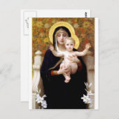 マドーナとライスブーゲローアンティーク絵を描ズ ポストカード (正面/裏面)