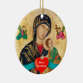 マドーナと子供のクリスマス セラミックオーナメント (右)